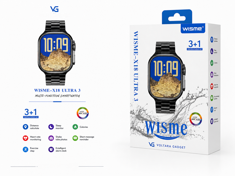 ساعت هوشمند چند منظوره WISME X18 ULTRA 3