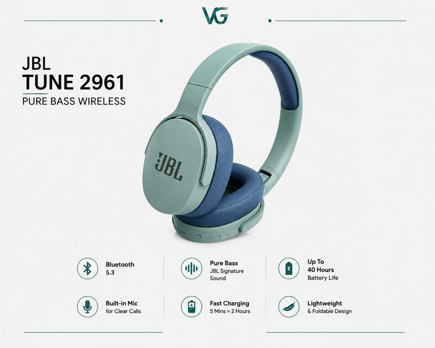 هدفون بی‌سیم JBL TUNE 2961
