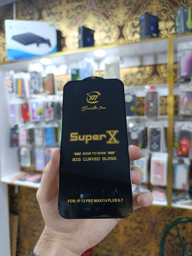 گلس SuperX مخصوص آیفون ۱۳ پرو مکس و ۱۴ پلاس (۶.۷ اینچ) - ولترا گجت